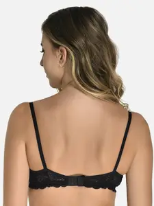 StyFun Lace Full Coverage Lightly Padded Seamless Cotton Everyday Bra With All Day Comfort