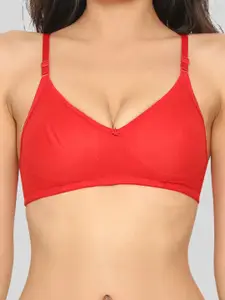 Aimly Seamless Medium Coverage All Day Comfort Non-Wired Non-Padded Cotton T-shirt Bra
