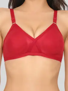 Aimly Seamless Medium Coverage All Day Comfort Non-Wired Non-Padded Cotton T-shirt Bra