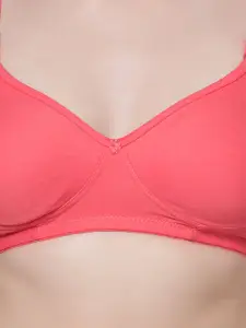 Aimly Seamless Medium Coverage All Day Comfort Non-Wired Non-Padded Cotton T-shirt Bra