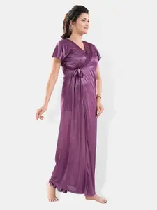Be You Satin Night Suit With Robe