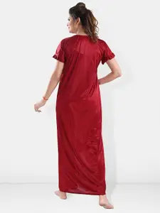 Be You Pack Of 3 Satin Maxi Night suits