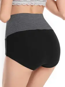 PLUMBURY High Waist Cotton Tummy Control Shapewear
