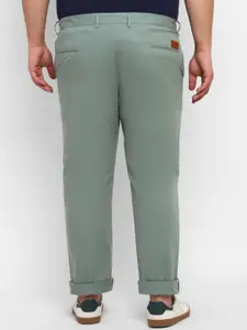 Urbano Plus Men Mid Rise Pure Cotton Chinos Trousers