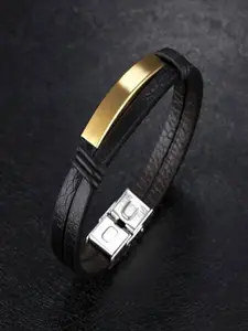 UNIVERSITY TRENDZ Men Gold-Toned Wraparound Bracelet