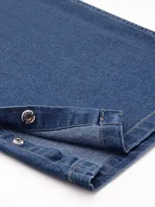 DressBerry Women Straight Fit Side Slit Stretchable Jeans