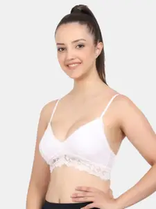 Amour Secret Floral Laced Full Coverage Lightly Padded Bra with All Day Comfort