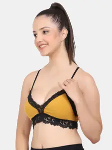 Amour Secret Floral Laced Full Coverage Lightly Padded Bra with All Day Comfort