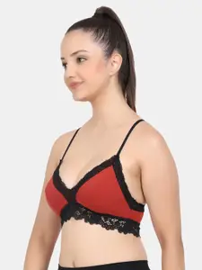 Amour Secret Floral Laced Full Coverage Lightly Padded Bra with All Day Comfort