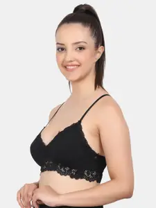 Amour Secret Floral Lace Bra Full Coverage Lightly Padded