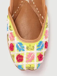 Anouk Women Ethnic Embellished Woven Design Mojaris