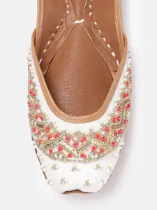 Anouk Women Beads & Sequinned Embellished Ethnic Mojaris