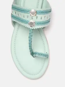 Anouk Women Braided Detail Handcrafted Ethnic One Toe Flats