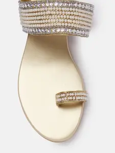 Anouk Women Ethnic Embellished Block Heels