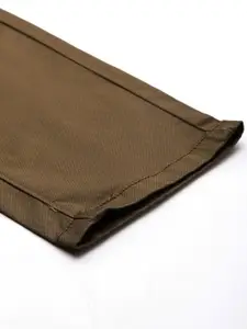 U.S. Polo Assn. Men Solid Mid-Rise Austin Trim Fit Chinos Trouser