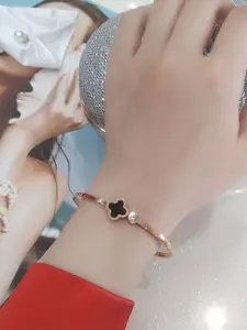 MYKI Rose Gold-Plated Kada Bracelet