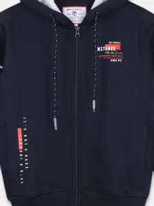 Monte Carlo Boys Hooded Front-Open Sweatshirt