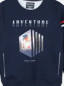Monte Carlo Boys Graphic Printed Cotton Sweatshirt