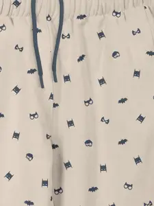 HELLCAT Boys Conversational Printed Cotton Mid-Rise Track Pants