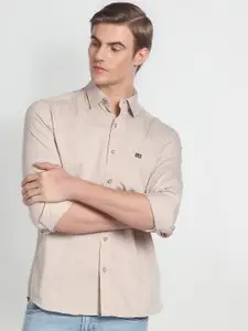 Arrow Sport Striped Spread Collar Slim Fit Casual Shirt