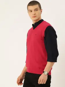 Monte Carlo Cotton Solid Sweater Vest