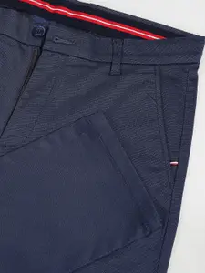 Arrow Sport Men Printed Skinny Fit Low-Rise Trousers