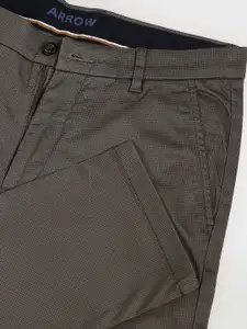 Arrow Sport Men Slim Fit Low-Rise Trousers