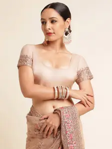 kasee Floral Embroidered Net Saree