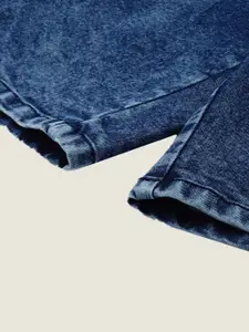 IVOC Men Washed Slim Fit Denim Shorts