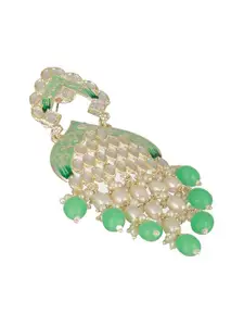 Priyaasi Gold-Plated Contemporary Drop Earrings