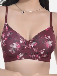 StyFun Pack Of 2 Abstract Printed Full Coverage Lightly Padded All Day Comfort Bra