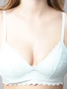 PrettyCat Floral Bralette Bra Medium Coverage Lightly Padded With All Day Comfort