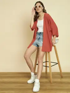 Trend Arrest Flared Sleeves Open Front Shrug