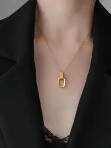 MYKI Gold-Plated Chain With Loop Pendant
