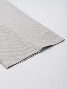 Van Heusen Men Textured Slim Fit Formal Trousers