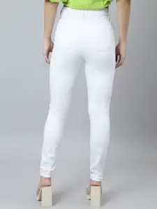 BAESD Women Skinny Fit High-Rise Stretchable Cotton Jeans