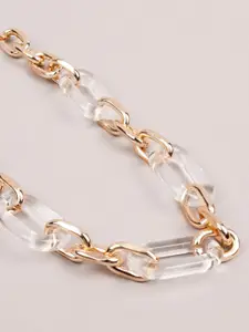 ODETTE Gold-Plated Stone Studded Necklace