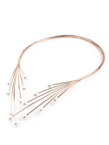 ODETTE Gold-Plated Beaded Necklace