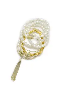 The Pari Women Set Of 6 Gold-Plated Bangle-Style Bracelets