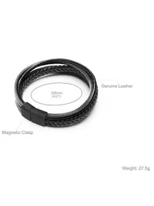 YouBella Men Leather Multistrand Bracelet