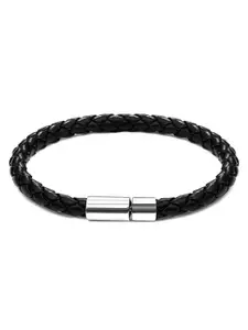 YouBella Men Leather Wraparound Bracelet