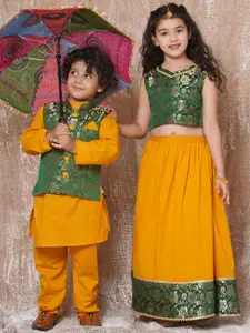 Aj DEZInES Girls Ready to Wear Lehenga & Blouse