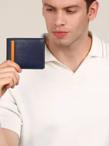 Urbano Fashion Textured Leather Two Fold Wallet