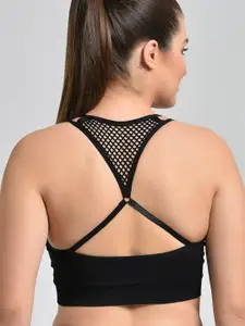 MAKCLAN Pack Of 2 Non-Wired Removable padding Full Coverage Work Out Bra All Day Comfort