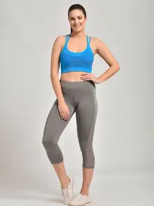 MAKCLAN Pack Of 2 Non-Wired Removable padding Full Coverage Work Out Bra All Day Comfort