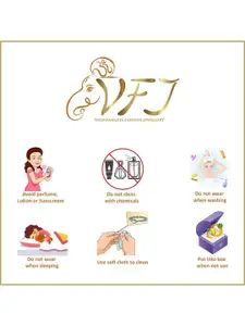 Vighnaharta Gold & Rhodium-Plated CZ-Studded Om Pendant