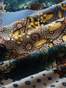 Snitch Blue Printed Plus Size Shirt