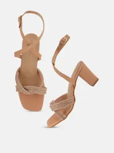 DressBerry Women Embellished Party Block Sandals