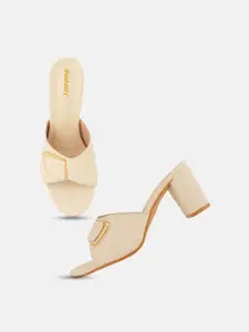 DressBerry Women Solid Block Heel Sandals