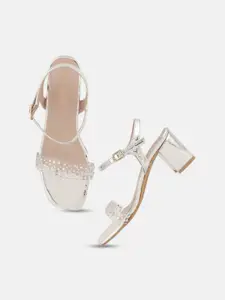 DressBerry Women Embellished Party Block Sandals